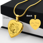 To My Wife | All in One Heart Engaved Necklace