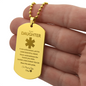 To My Daughter | Saving Lives Engraved Necklace