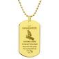 To My Daughter | Wear It With Pride Engraved Dog Tag Necklace