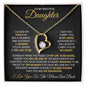 To My Beautiful Daughter | I Closed My Eyes for but a Moment | Forever Love Necklace