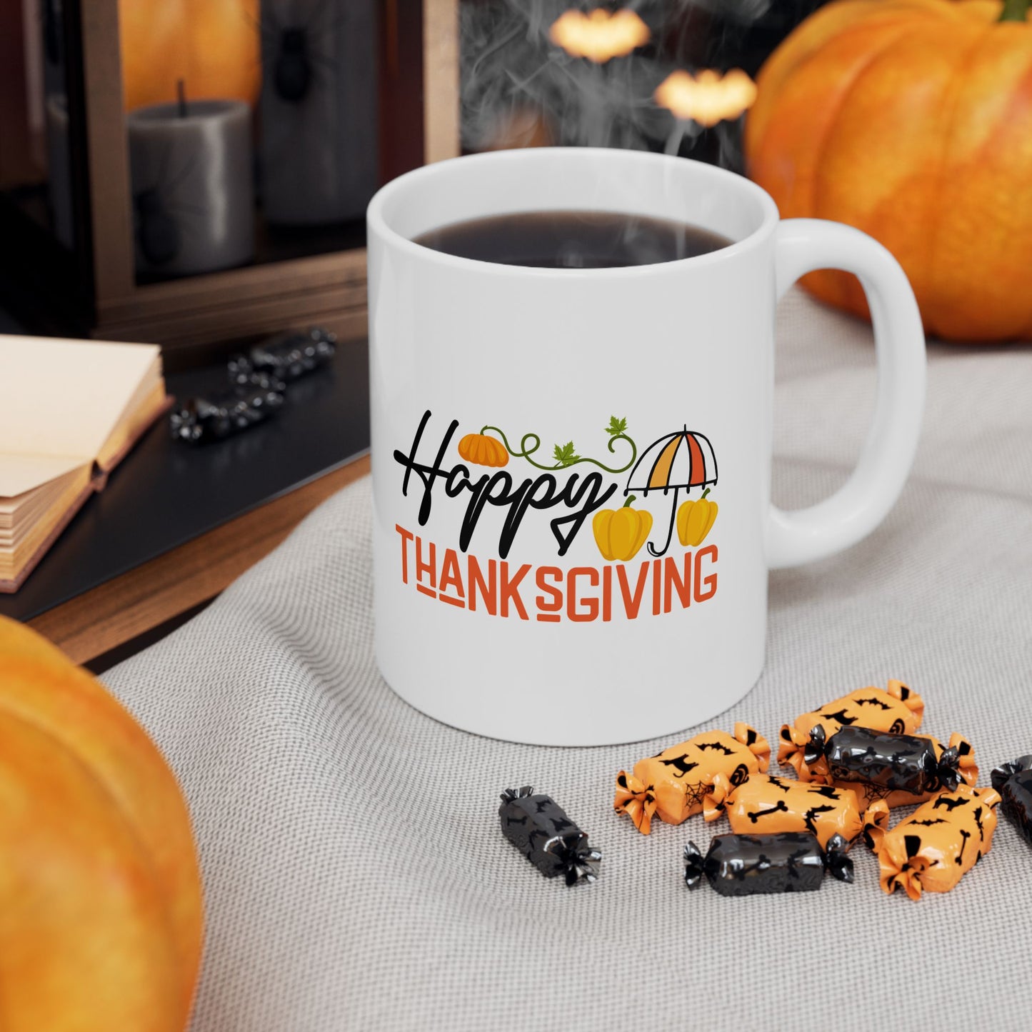 Happy Thanksgiving | Ceramic Mug, (11oz, 15oz)