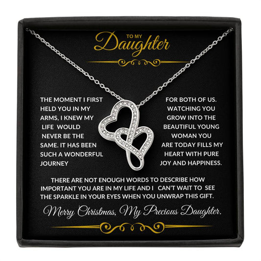 To My Daughter | The Moment  Heart-to-Heart Pendant Necklace