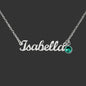 Custom Name Necklace with Birthstone