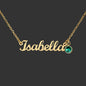 Custom Name Necklace with Birthstone