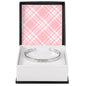For Her | Personalized Engraved Cuff Bracelet | Blue Plaid