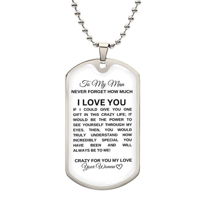 To My Man | Luxury Military Dog Tag Necklace