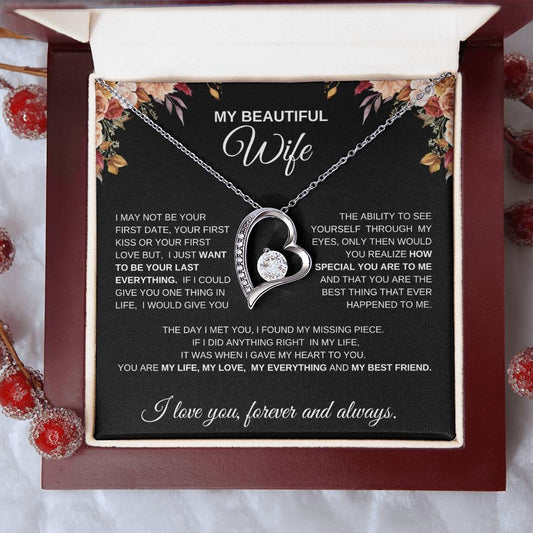 To My Beautiful Wife | Forever Love Necklace