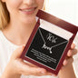 To My Wife | Written in Love | Cursive Pendant Necklace