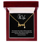 To My Wife | Written in Love | Cursive Pendant Necklace