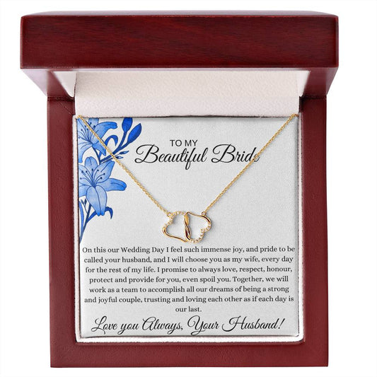 Everlasting Love Solid 10K Gold Necklace