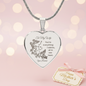 To My Wife |  All in One Heart Engaved Necklace