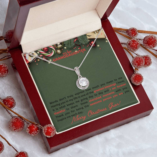 To My Granddaughter | Merry Christmas Eternal Hope Necklace