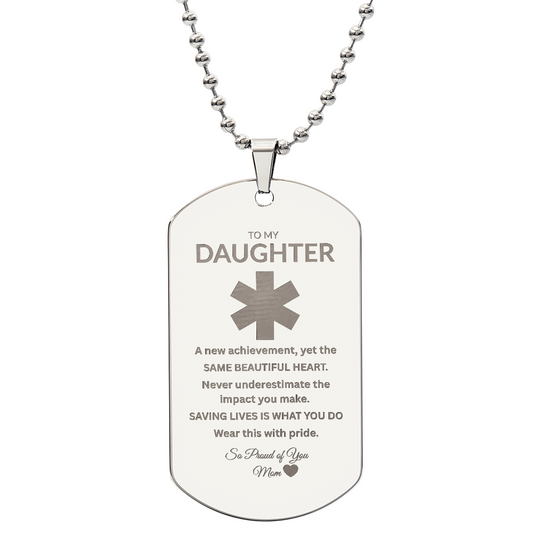 To My Daughter | Saving Lives Engraved Necklace