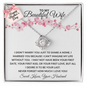 To My Beautiful Wife | I Desire to be Your Last | Love Knot Necklace