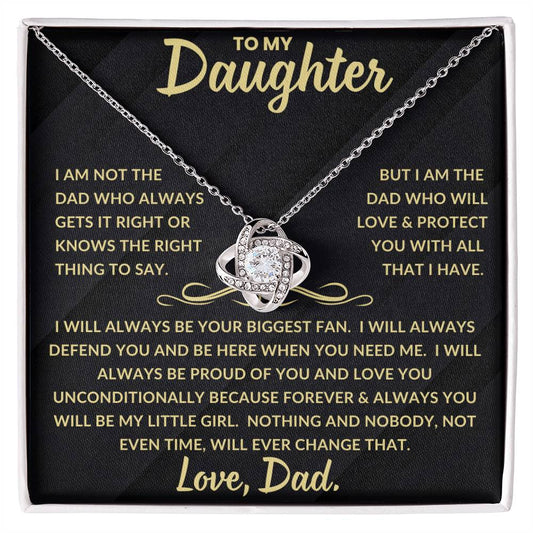 To My Daughter |  Love Knot Necklace from Dad