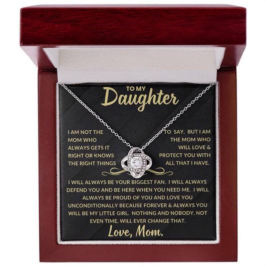 To My Daughter |  Love Knot Necklace from Mom