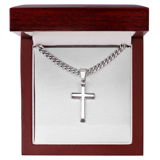 Cuban Chain Cross Necklace