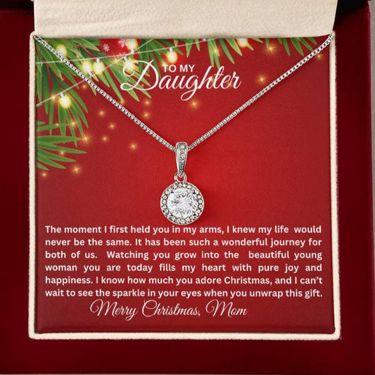 To My Daughter | The Moment I Held you in My Arms Necklace & Earring Set