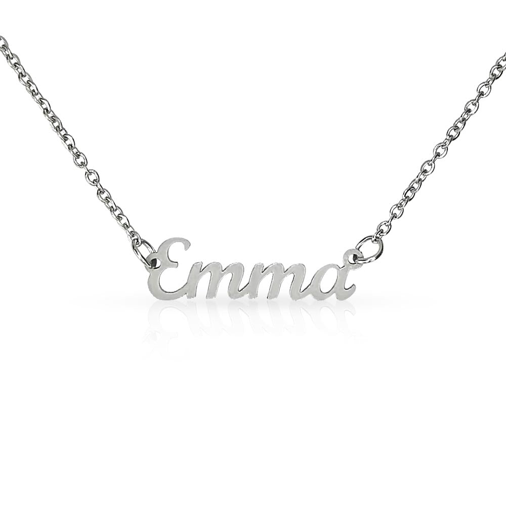 Custom Personalized Name Necklace - Cursive Design