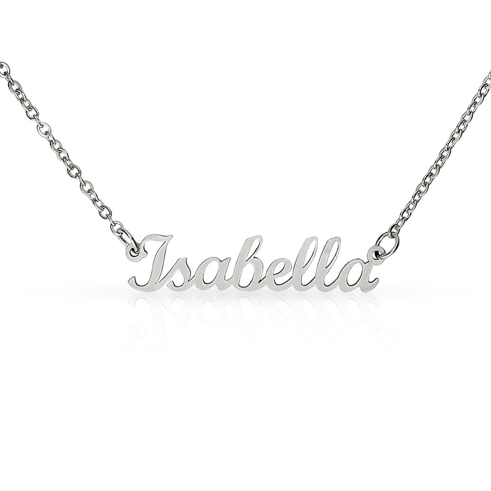 Custom Personalized Name Necklace - Cursive Design