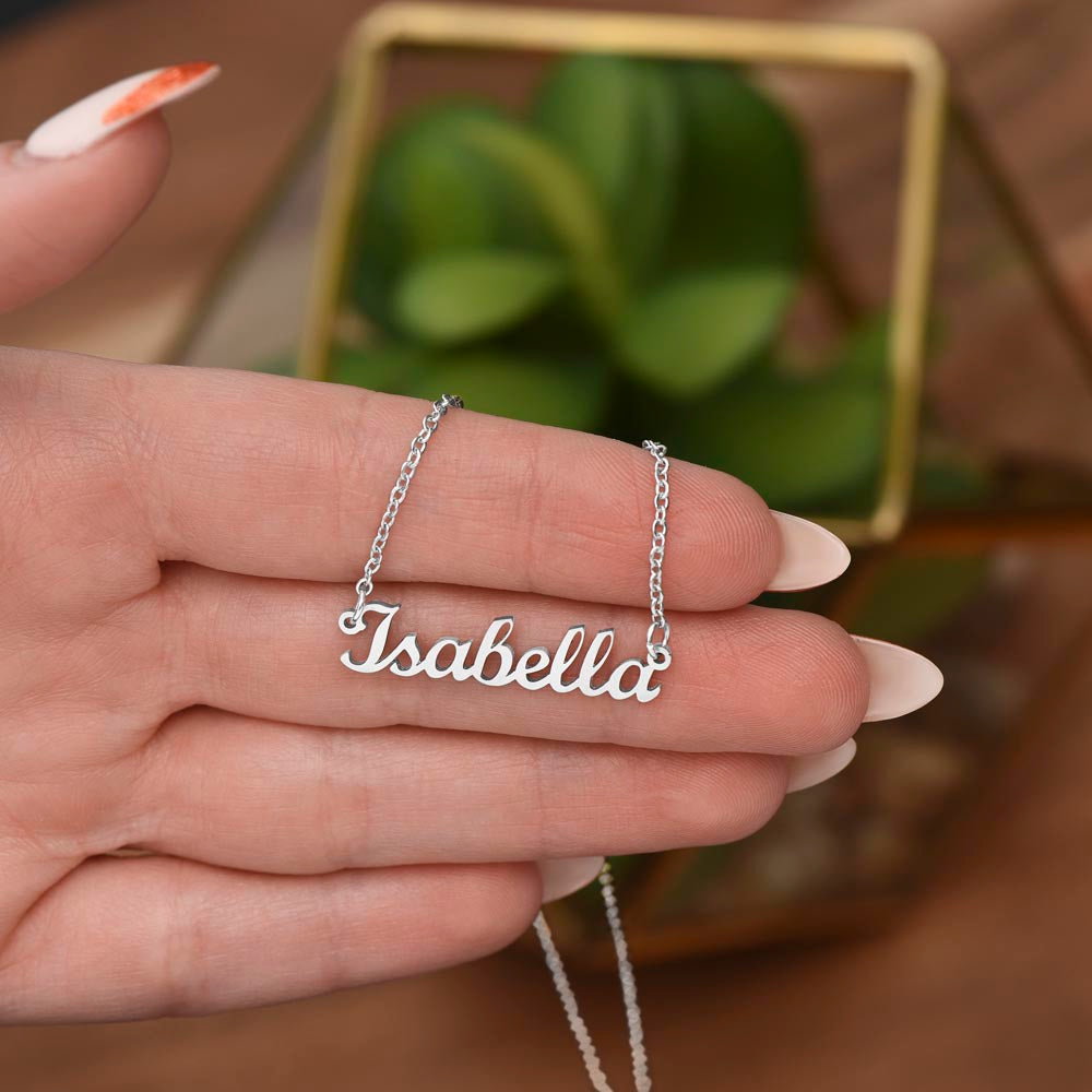 Custom Personalized Name Necklace - Cursive Design