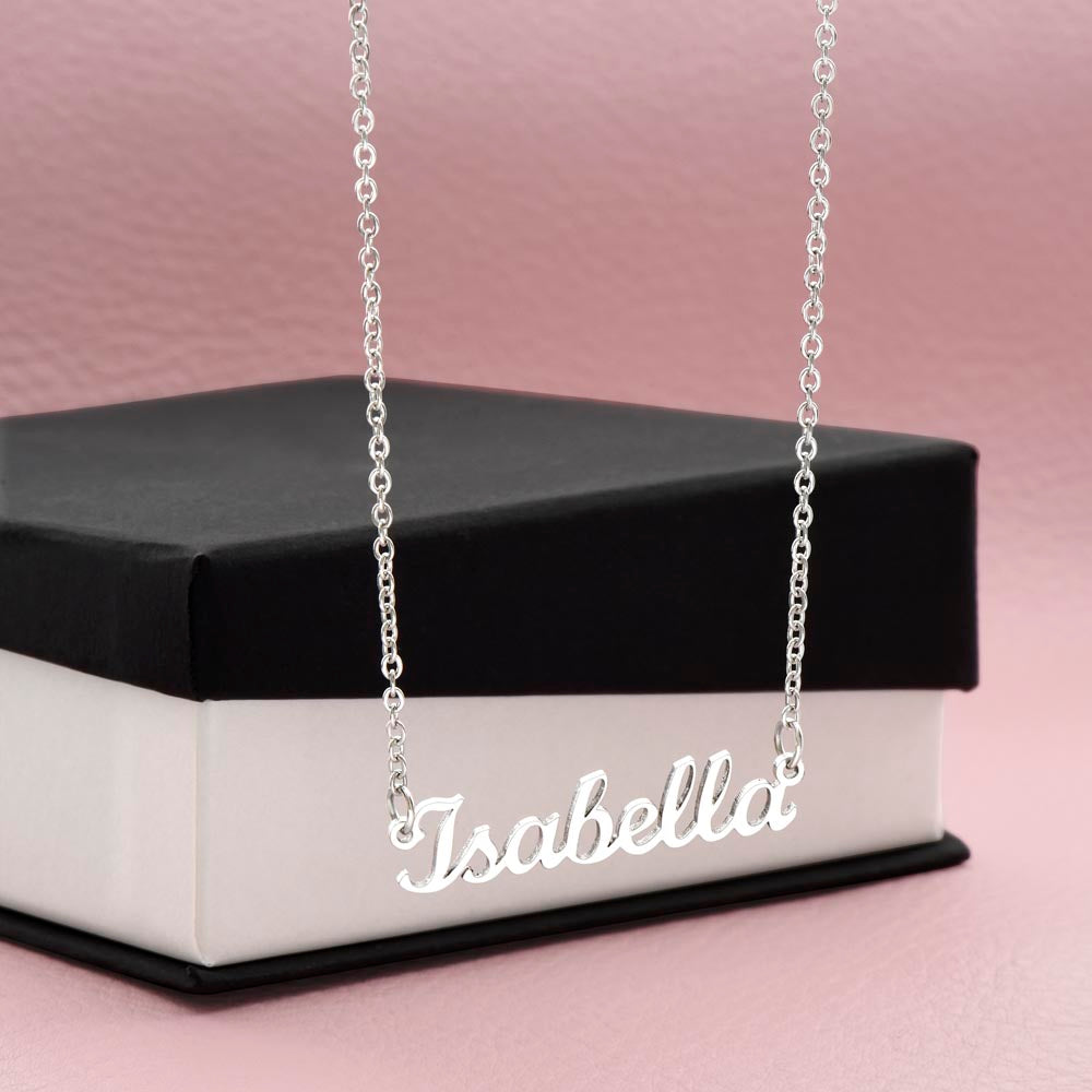 Custom Personalized Name Necklace - Cursive Design