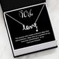 To My Wife | Written in Love | Cursive Pendant Necklace