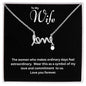 To My Wife | Written in Love | Cursive Pendant Necklace