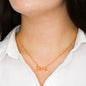 To My Wife | Written in Love | Cursive Pendant Necklace