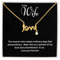 To My Wife | Written in Love | Cursive Pendant Necklace