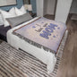Woven Heirloom Blanket For Mom | I Love You Mom (Purple)