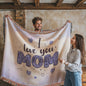 Woven Heirloom Blanket For Mom | I Love You Mom (Purple)