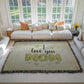 Woven Heirloom Blanket For Mom | I Love You Mom (Green)