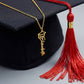 Name Necklace with Graduation Cap