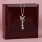 Name Necklace with Graduation Cap