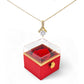 Rose Treasure Box with Alluring Beauty Necklace